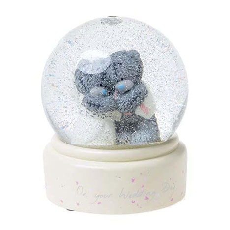 Hand Painted Me to You Bear Wedding Water Globe £9.99